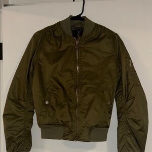 Topshop Khaki Bomber Jacket